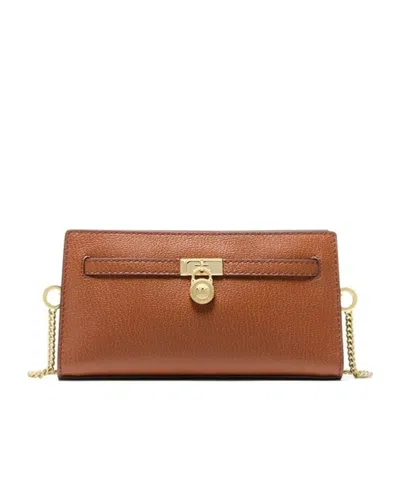 Michael Michael Kors Chain Shoulder Bag In Brown