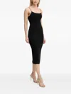 Michael Michael Kors Chain-strap Midi Dress In Black