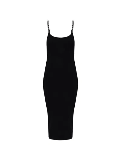 Michael Michael Kors Michael By Michael Kors Black Stretch Viscose Blend Dress