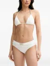 Michael Michael Kors Chain-strap Triangle Bikini In White