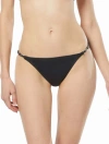Michael Michael Kors Chain String Bikini Bottom In Black