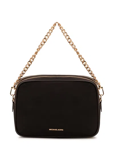 Michael Michael Kors Chained Camera Crossbody Bag In Black
