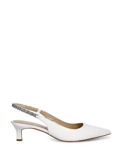 Michael Michael Kors 체인 장식 힐 펌프스 In White