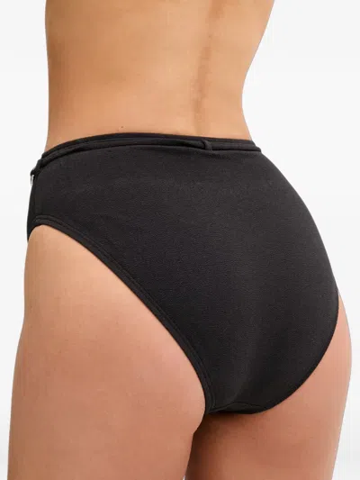 Michael Michael Kors Chain-link Bikini Bottoms In Black