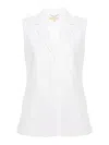 Michael Michael Kors Sleeveless Blazer Dress In White