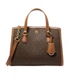 Michael Michael Kors Extra-small Chantal Top-handle Bag In Brown