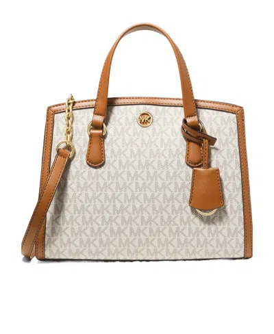 Michael Michael Kors Chantal Small Logo Messenger Bag In Nude | ModeSens