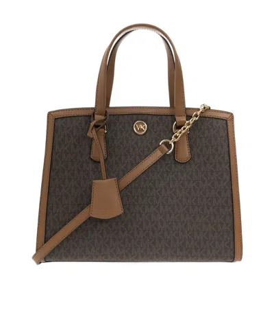 Michael Michael Kors Chantal Top-handle Tote In Black