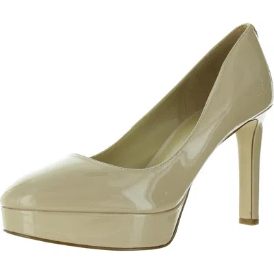 Michael Michael Kors Chantal Womens Solid Patent Platform Heels In Pink