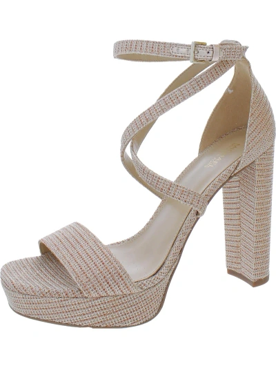 Michael Michael Kors Charlize Womens Strappy Heels Ankle Strap In Multi