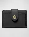Michael Michael Kors Mk Charm Md Tab Pckt Bifold-tu Nd Michael By Michael Kors Female In Black