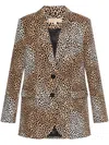 Michael Michael Kors Cheetah-print Blazer In Neutrals