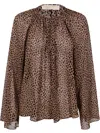 Michael Michael Kors Cheetah V Neck Top