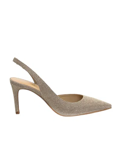 Michael Michael Kors Chelsea Slingback Lurex Pumps In Nude