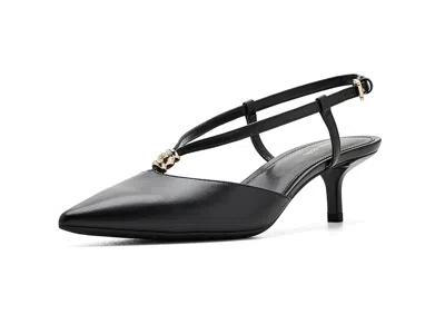 Michael Michael Kors Buckle-fastening Leather Pumps In Black