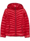 Michael Michael Kors Chevron Packable Jacket In Red