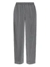 Michael Michael Kors Chevron-print Trousers In Gray
