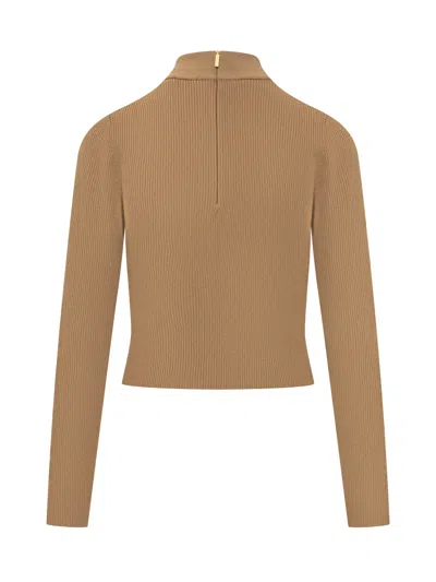 Michael Michael Kors Chic Pullover In Brown