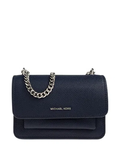 Michael Michael Kors Claire Chain Leather Cross Body Bag In Brown