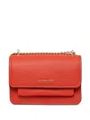 Michael Michael Kors Claire Cross Body Bag In 橘色