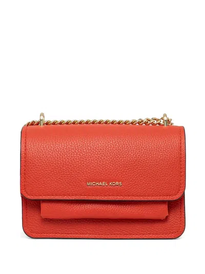 Michael Michael Kors Claire Cross Body Bag In 橘色