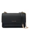 Michael Michael Kors Claire Leather Crossbody Bag In Black