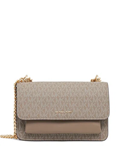Michael Michael Kors Claire Shoulder Bag In Brown