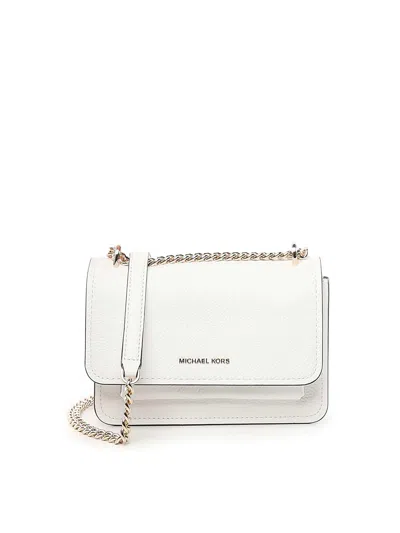 Michael Michael Kors Claire Small Shoulder Bag In White