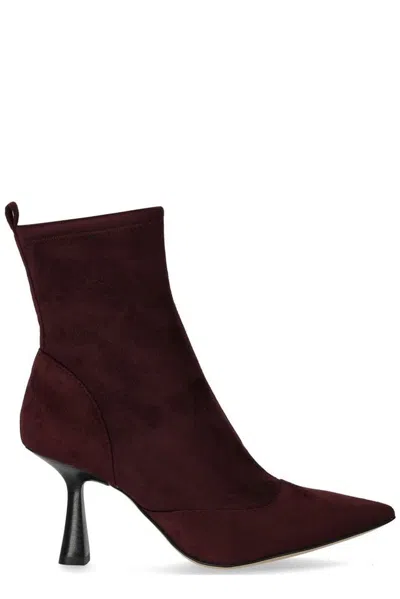 Michael Michael Kors Clara Ankle Boots In Red