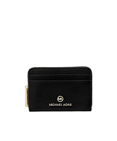 Michael Michael Kors Classic Leather Wallet In Black