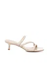 Michael Michael Kors Square-toe Three-band Sandals In Pink