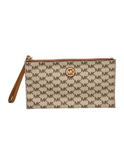 Pre-owned Michael Michael Kors Clutch In Brown