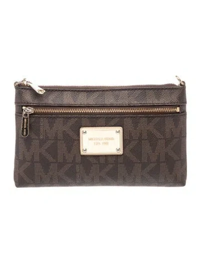 Pre-owned Michael Michael Kors Clutch In Brown