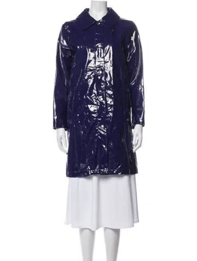 Pre-owned Michael Michael Kors Coat In Blue/purple