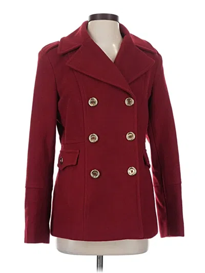 Pre-owned Michael Michael Kors Coat In Burgundy
