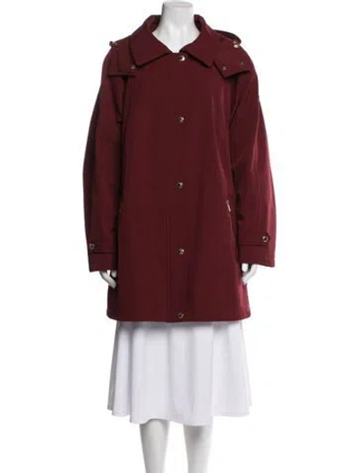 Pre-owned Michael Michael Kors Coat In Burgundy