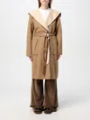 Michael Michael Kors Two-tone Hooded Coat In Beige