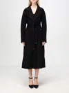Michael Michael Kors Double Breasted Trench Coat In Schwarz