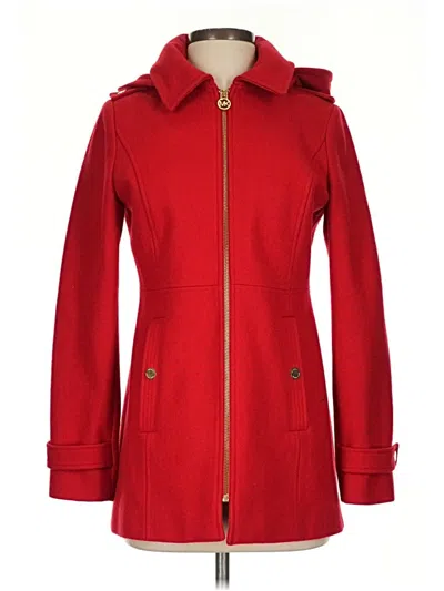 Pre-owned Michael Michael Kors Coat In Red