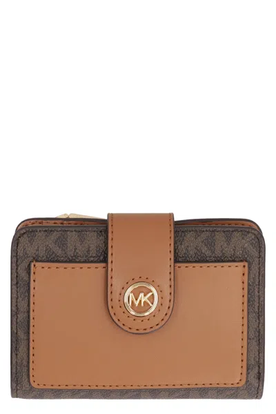 MICHAEL MICHAEL KORS MICHAEL MICHAEL KORS COATED CANVAS WALLET