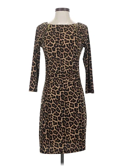Pre-owned Michael Michael Kors Cocktail Dress In Brown