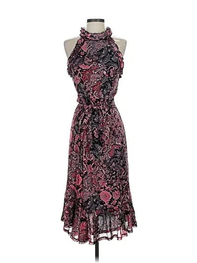 Pre-owned Michael Michael Kors Cocktail Dress In Burgundy