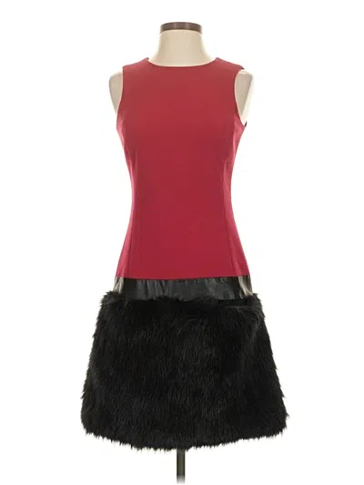 Pre-owned Michael Michael Kors Cocktail Dress In Burgundy