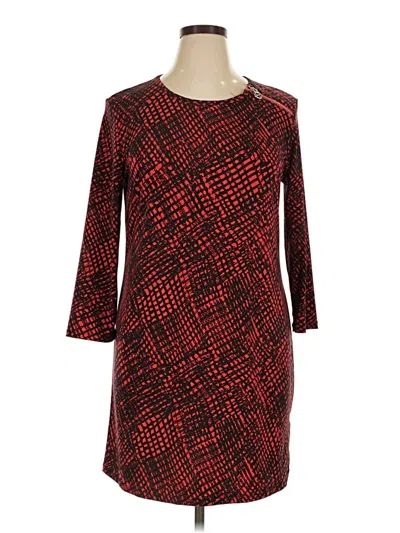 Pre-owned Michael Michael Kors Cocktail Dress In Burgundy