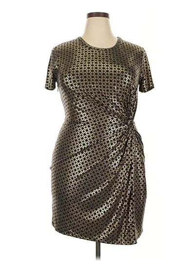 Pre-owned Michael Michael Kors Cocktail Dress In Gold