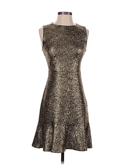 Pre-owned Michael Michael Kors Cocktail Dress In Gold