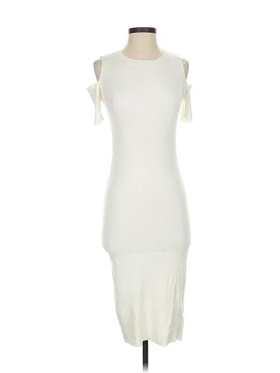 Pre-owned Michael Michael Kors Cocktail Dress In White