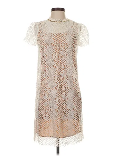 Pre-owned Michael Michael Kors Cocktail Dress In White