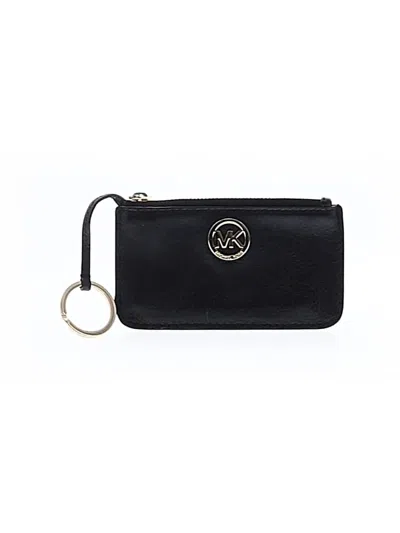 Pre-owned Michael Michael Kors Coin Purse In Black