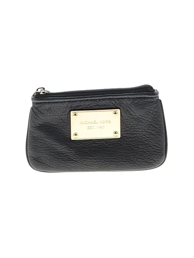 Pre-owned Michael Michael Kors Coin Purse In Black